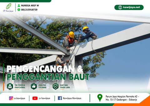 Pengencangan Baut Jembatan Batokan - Indramayu