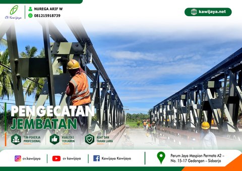 Pengecatan Jembatan Terusan - Bengkulu