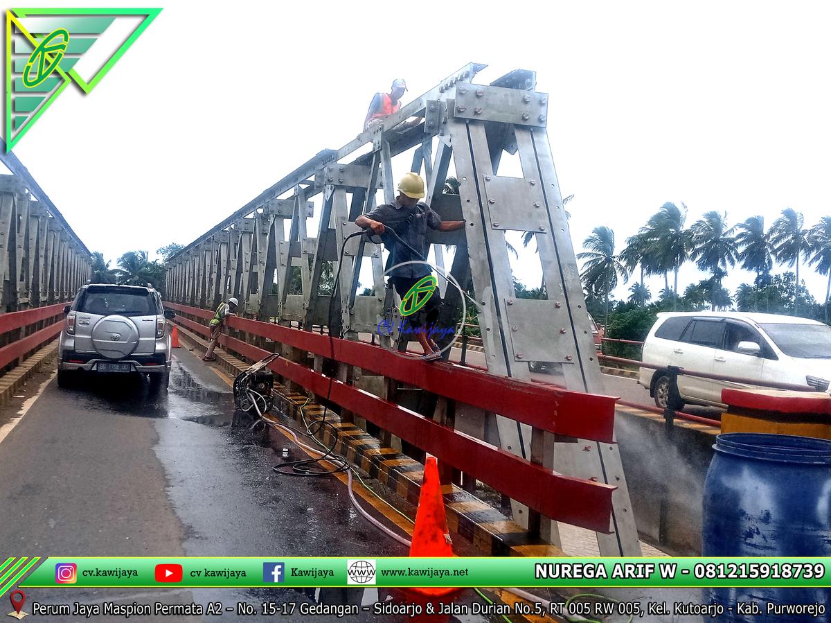 Pengecatan Jembatan Lemau - Bengkulu