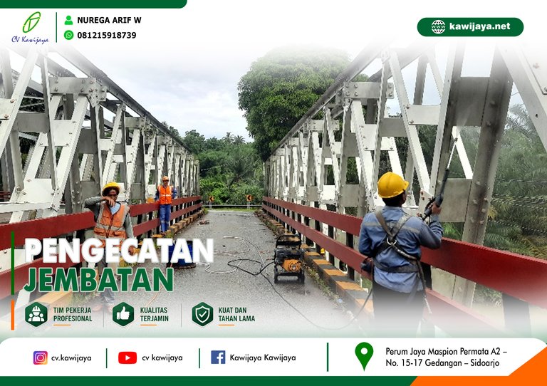 Pengecatan Jembatan Pino - Bengkulu