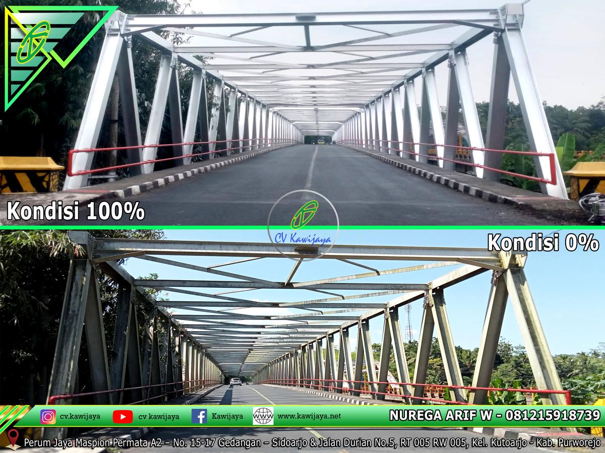 Pengecatan Jembatan Bogowonto - Purworejo