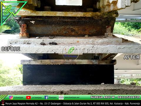 Penggantian Elastomer Jembatan Air Pilang - Belitung
