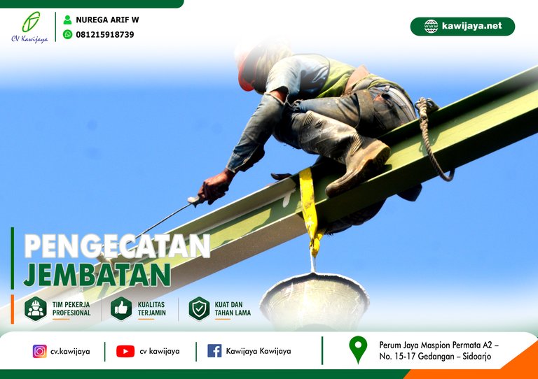 Pengecatan Jembatan Cilet - Indramayu