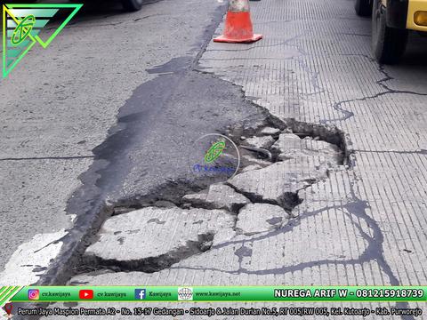 Patching Beton Mutu Tinggi Jalan Brebes - Jawa Tengah