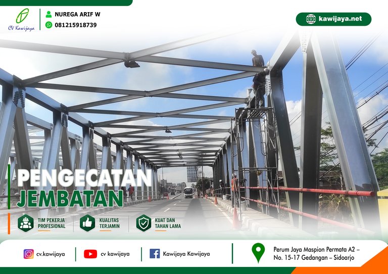 Pengecatan Jembatan Kali Putih - Magelang