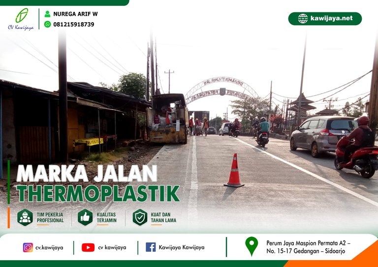 Marka Jalan Jembatan Widuri A - Batang