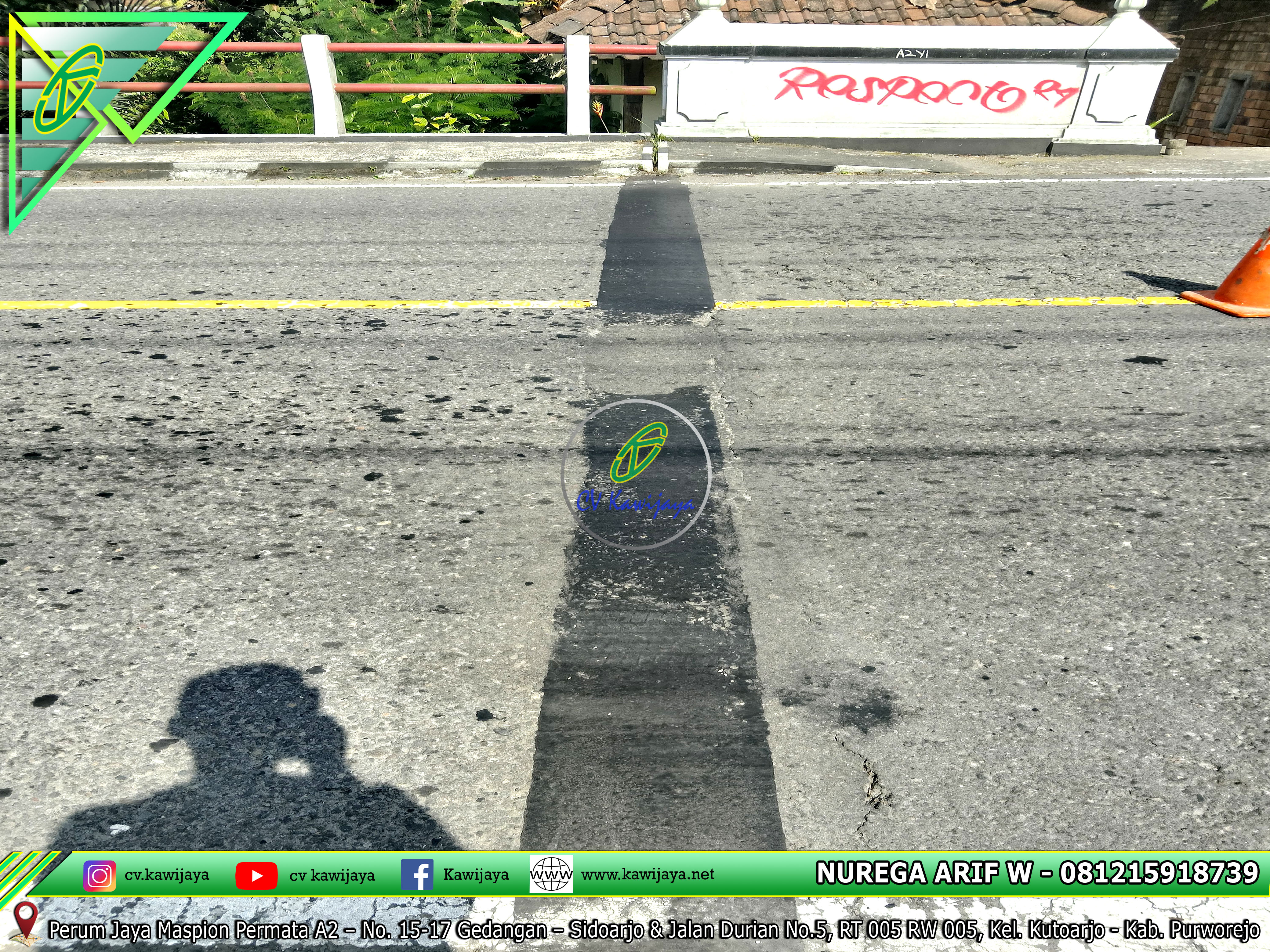 Expansion Joint Asphaltic Jembatan Karang Gawang - DIY