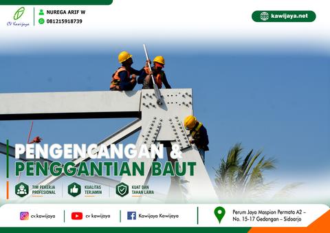 Pengencangan Baut Jembatan Cilet - Indramayu