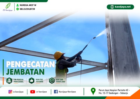 Pengecatan Jembatan Betokan - Indramayu
