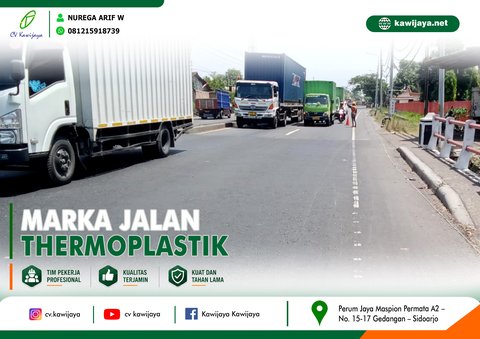 Marka Jalan Jembatan Siwalan - Batang