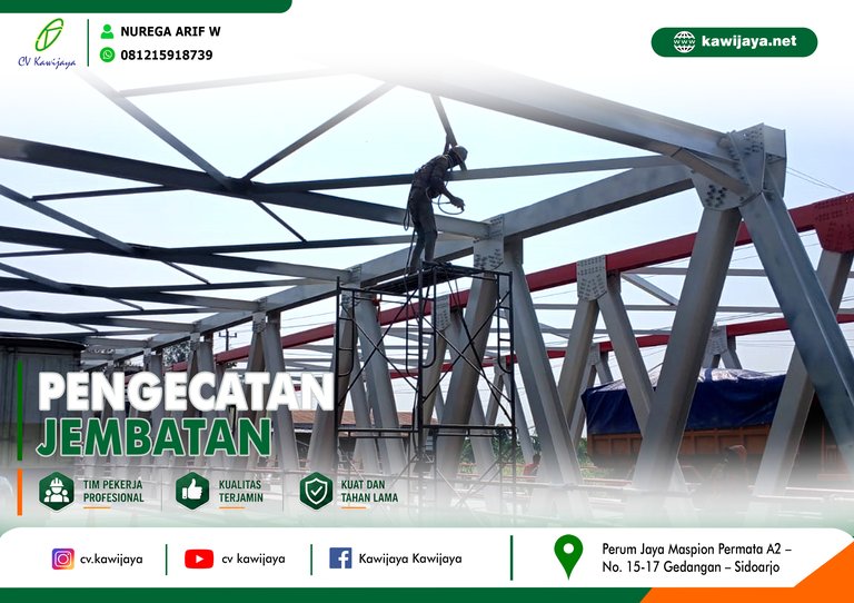 Pengecatan Jembatan Tuntang Buyaran - Demak
