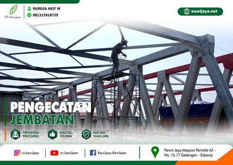 Pengecatan Jembatan Tuntang Buyaran - Demak