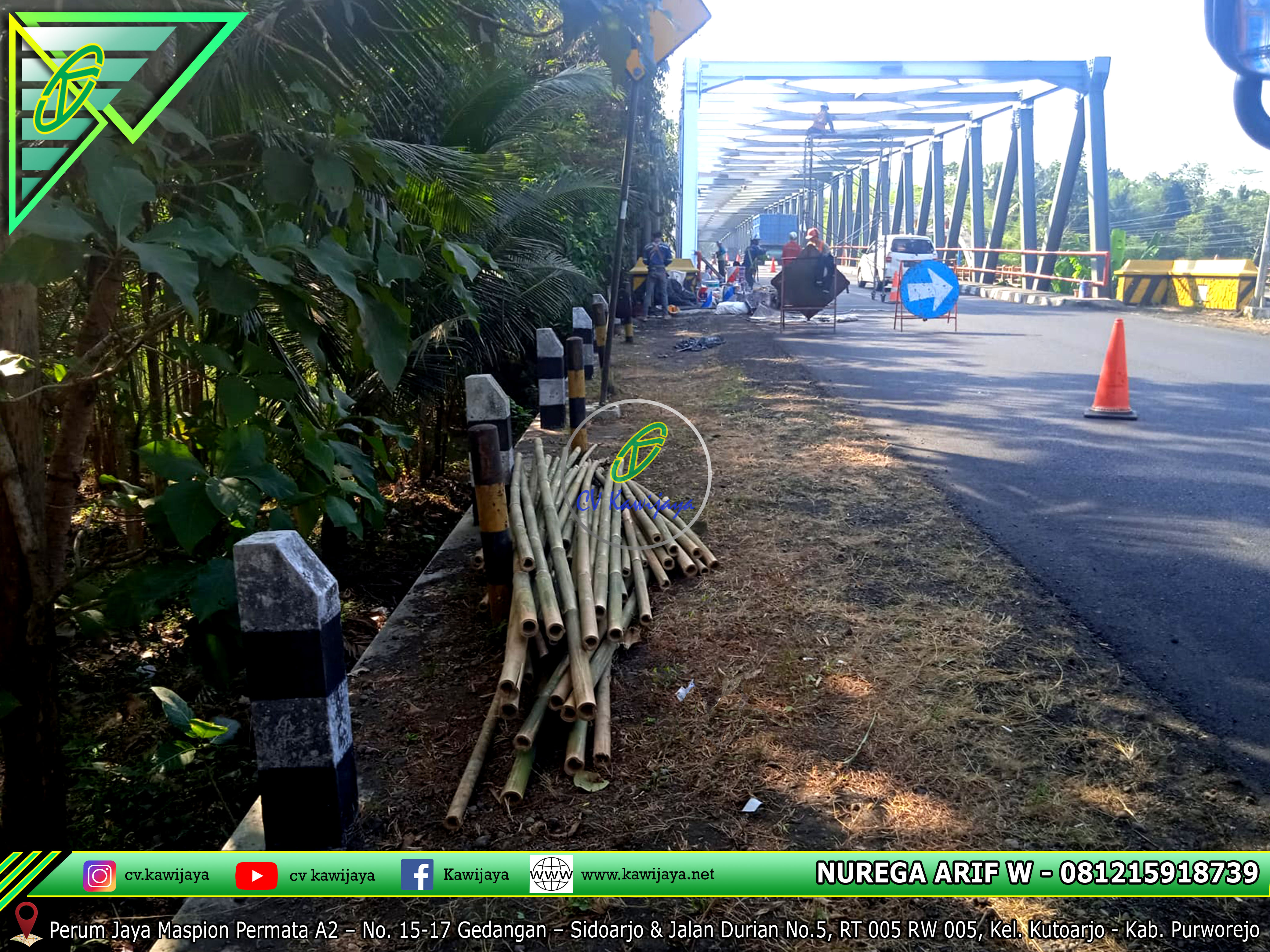 Guardrail Jembatan Bogowonto, Purworejo - Jateng