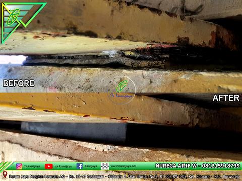Penggantian Elastomer Jembatan Muara Rumpit - Palembang