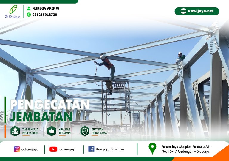 Pengecatan Jembatan Kali Putih - Magelang