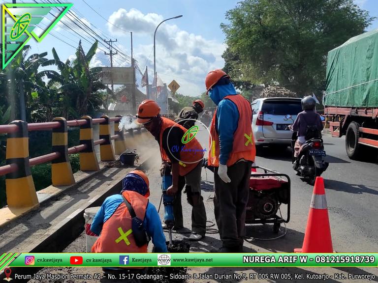 Expansion Joint Asphaltic - Jembatan Kedung Bener