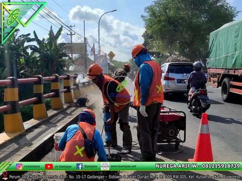 Expansion Joint Asphaltic - Jembatan Kedung Bener