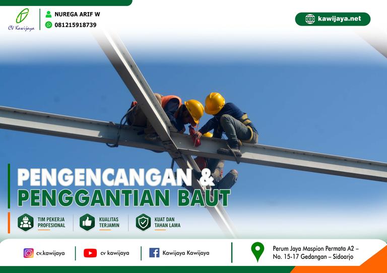 Pengencangan Baut Jembatan Batokan - Indramayu