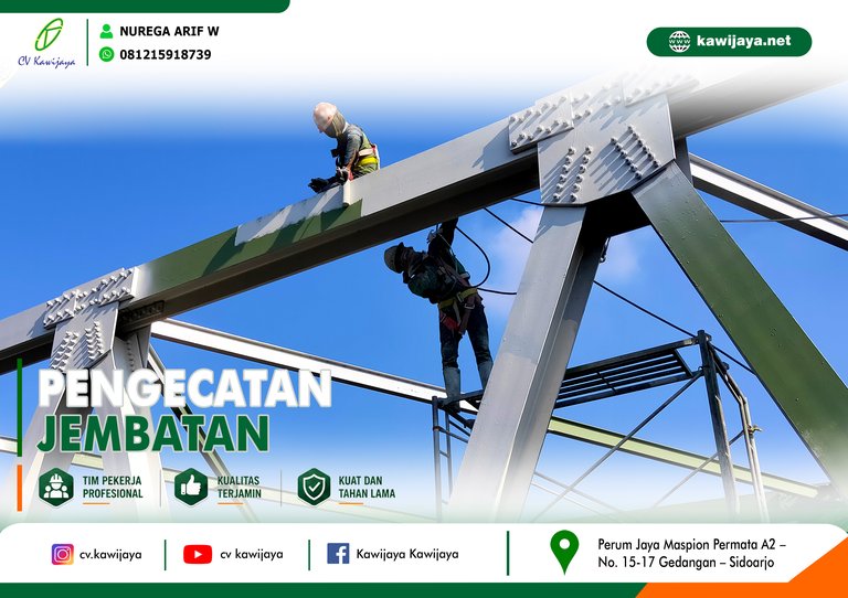 Pengecatan Jembatan Cilet - Indramayu