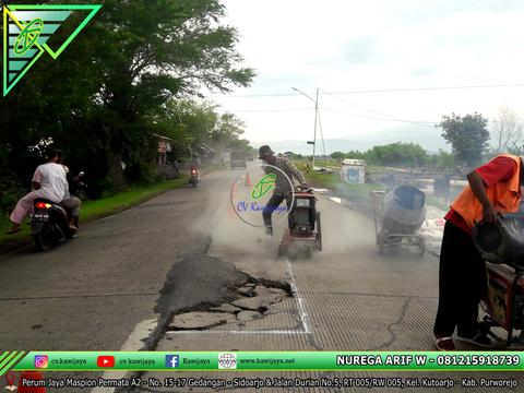 Patching Beton Mutu Tinggi Jalan Brebes - Jawa Tengah