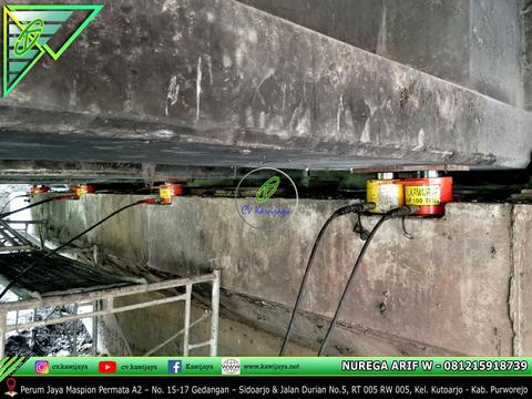 Penggantian Elastomer Jembatan Puru - Batang