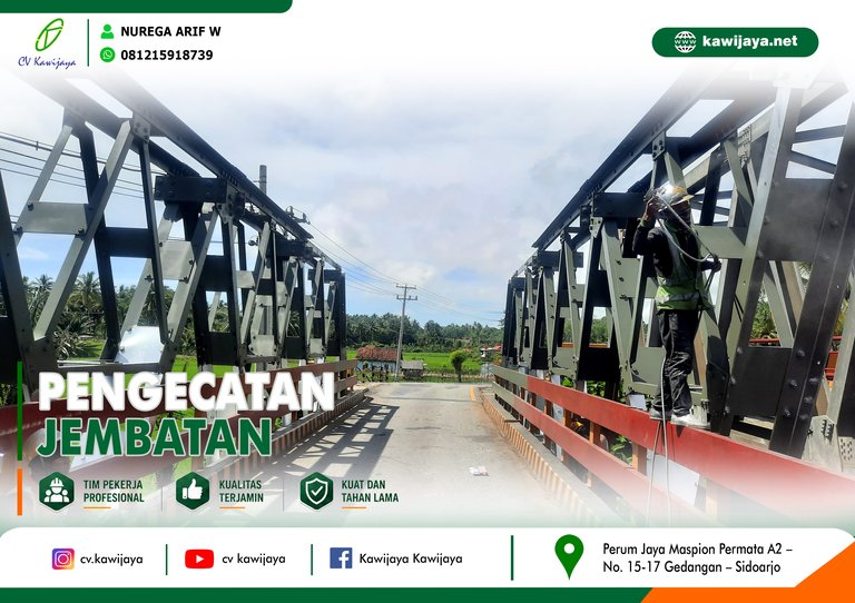 Pengecatan Jembatan Terusan - Bengkulu