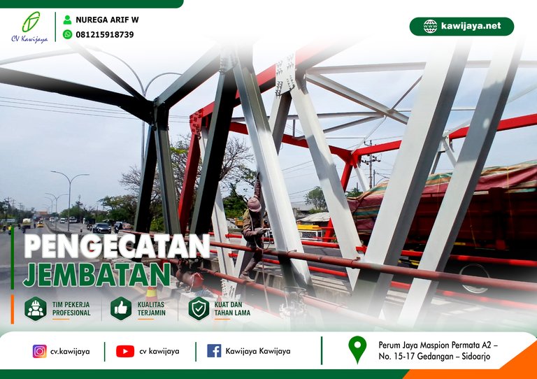 Pengecatan Jembatan Babon - Demak