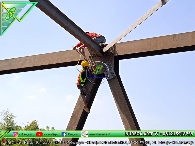 Pengencangan Baut Jembatan Lemau - Bengkulu
