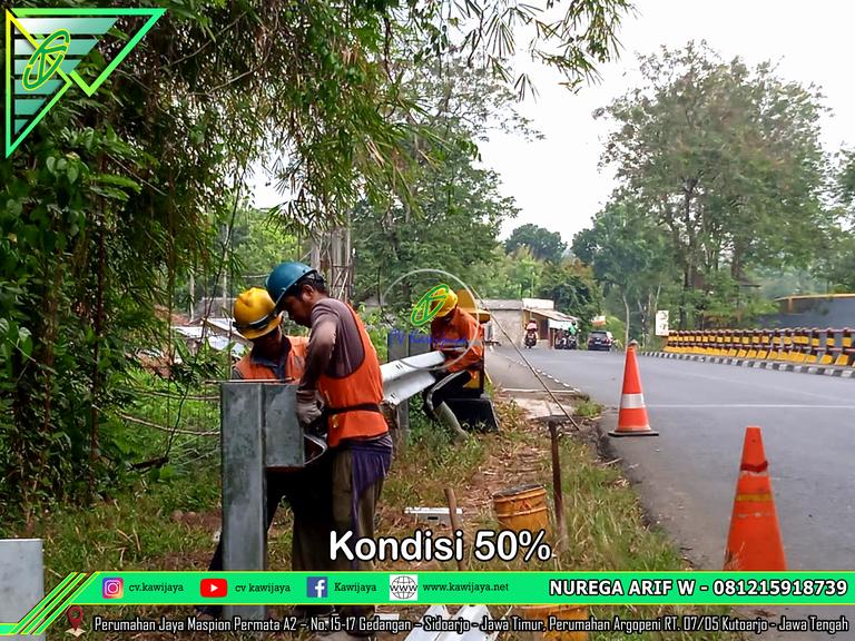 Guardrail Jembatan Bogowonto - Purworejo