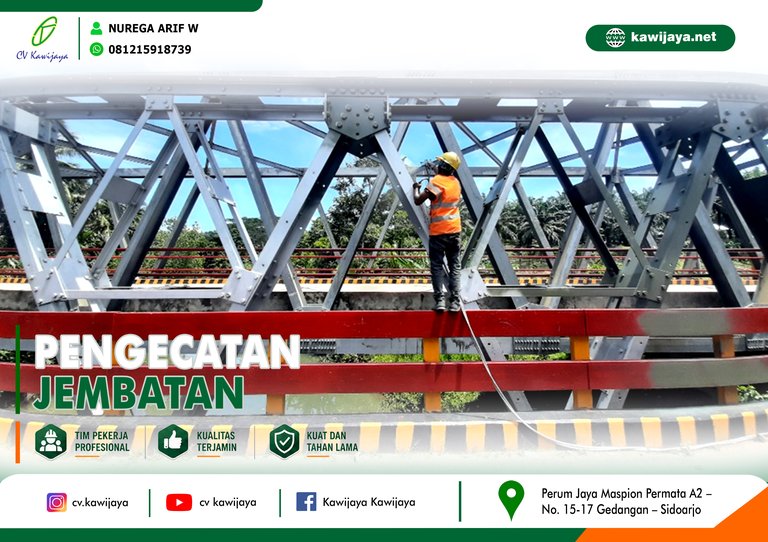 Pengecatan Jembatan Pino - Bengkulu