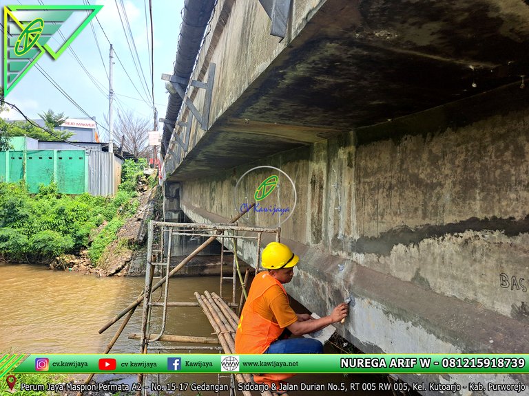 Grouting Epoxy Jembatan Kaumlor, Batang - Jawa Tengah