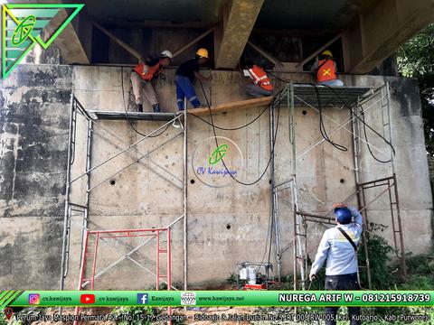 Penggantian Elastomer Jembatan Muara Rumpit - Palembang
