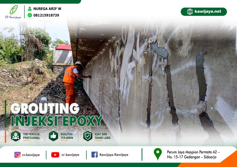 Grouting Jembatan Maribaya - Jateng