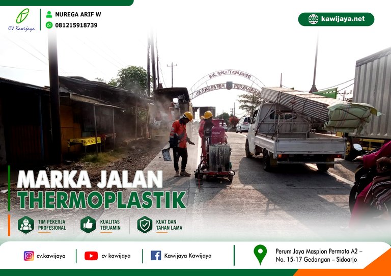Marka Jalan Jembatan Widuri A - Batang