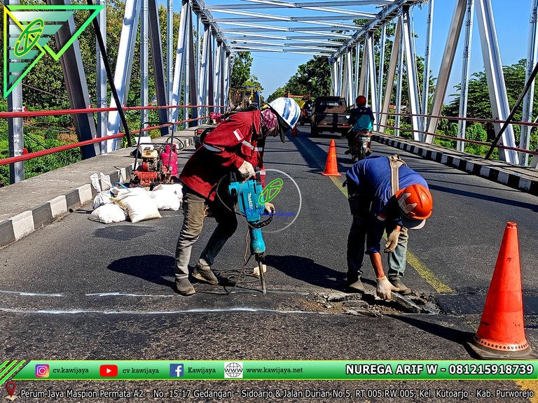 Expansion Joint Asphaltic Jembatan Butuh, Purworejo - Jateng