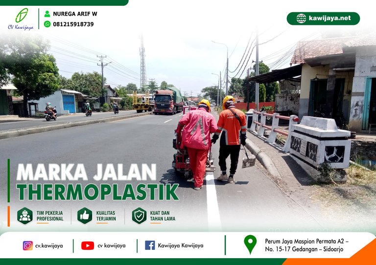Marka Jalan Jembatan Siwalan - Batang