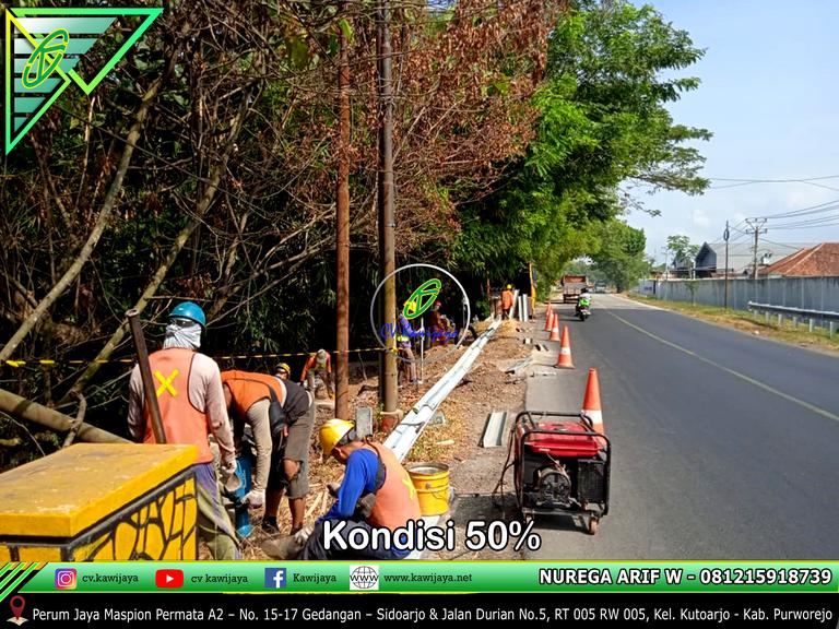 Guardrail Jembatan Kebebekan - Kebumen