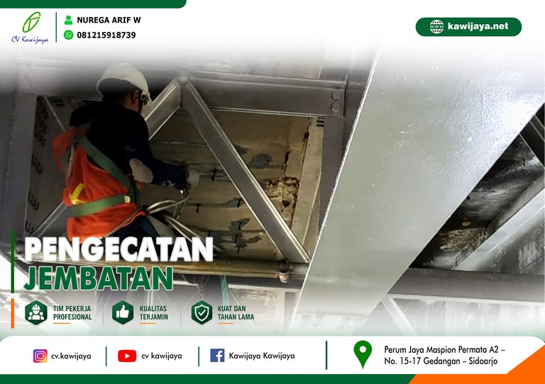 Pengecatan Jembatan Banger B - Batang
