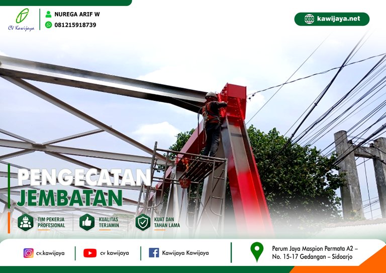 Pengecatan Jembatan Tuntang Buyaran - Demak