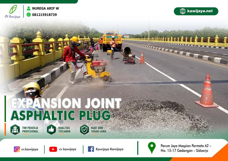Expansion Joint Asphaltic Jembatan dalon karanganyar - solo