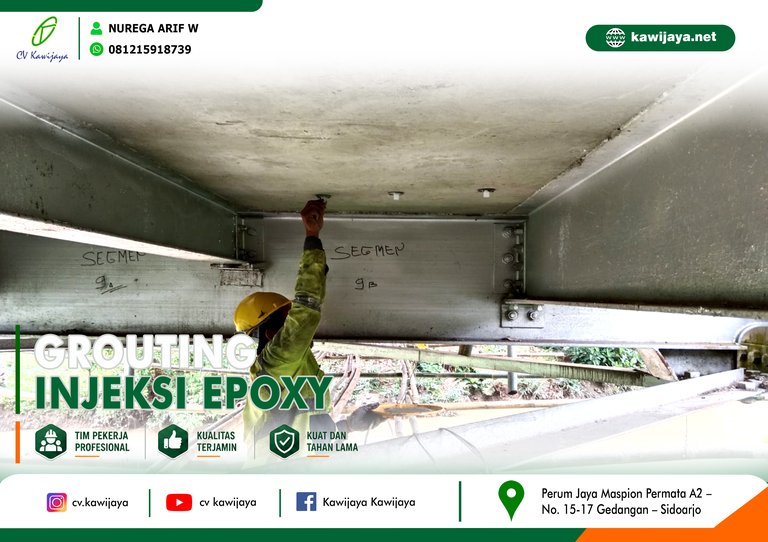 Grouting Jembatan Terusan - Bengkulu