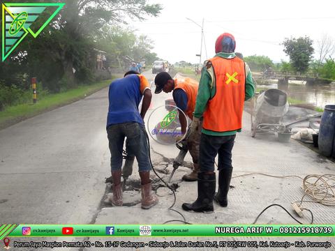 Patching Beton Mutu Tinggi Jalan Brebes - Jawa Tengah