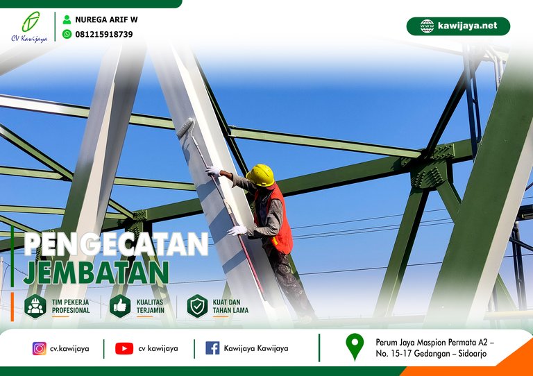 Pengecatan Jembatan Cilet - Indramayu