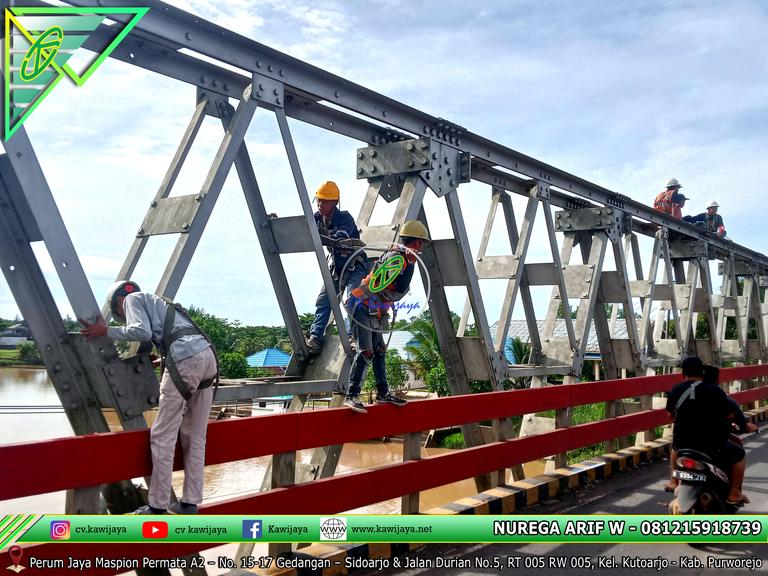 Pengencangan Baut Jembatan Lemau - Bengkulu