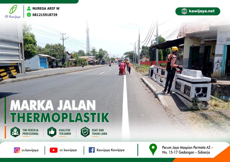 Marka Jalan Jembatan Siwalan - Batang