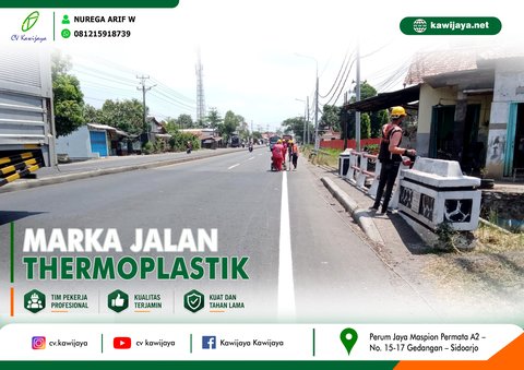 Marka Jalan Jembatan Siwalan - Batang