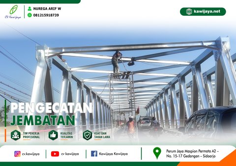 Pengecatan Jembatan Kali Putih - Magelang