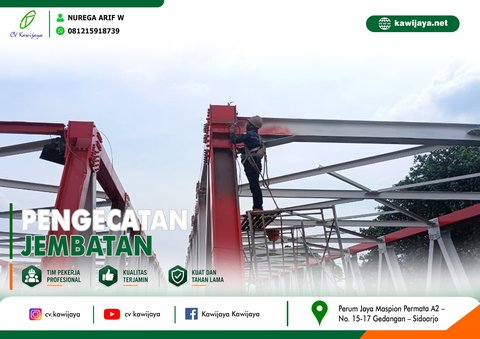 Pengecatan Jembatan Tuntang Buyaran - Demak