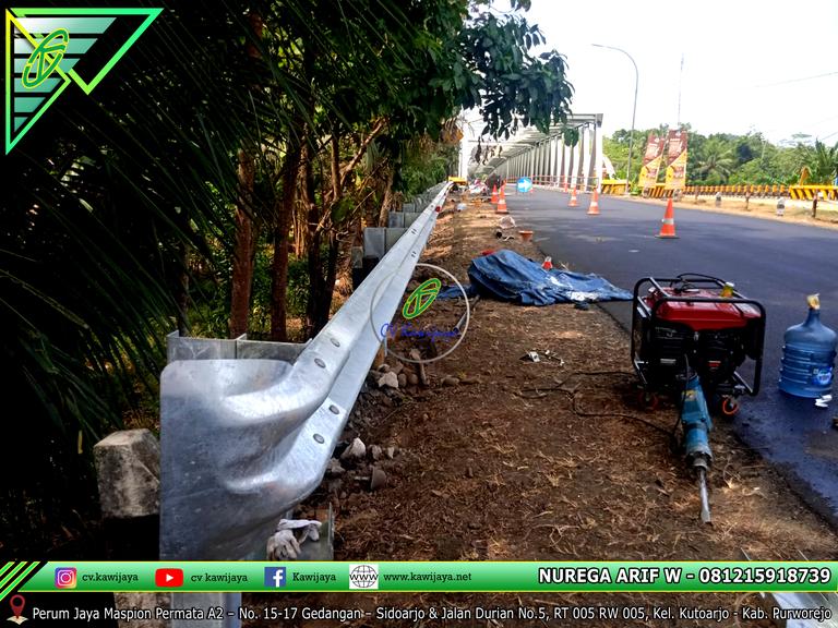 Guardrail Jembatan Bogowonto - Purworejo