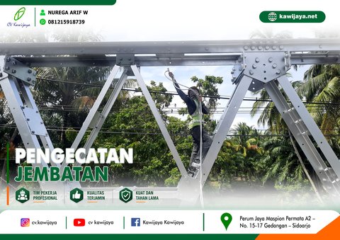 Pengecatan Jembatan Terusan - Bengkulu